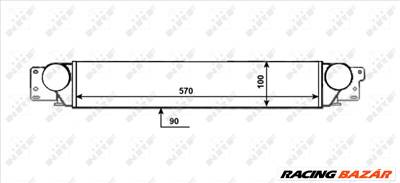 NRF 309087 - töltőlevegő-hűtő CHEVROLET OPEL VAUXHALL