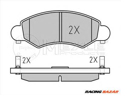 MEYLE 025 232 5316/W - fékbetét OPEL SUBARU SUZUKI VAUXHALL