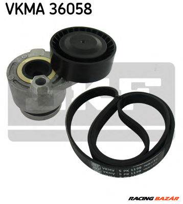 SKF VKMA 36058 - hosszbordás szíj készlet NISSAN RENAULT