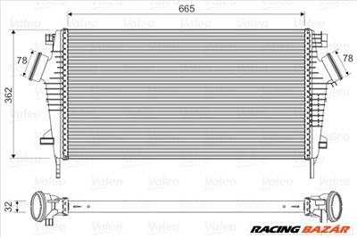 VALEO 818603 - töltőlevegő-hűtő HOLDEN OPEL VAUXHALL