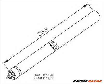 NRF 33310 - klíma szárítószűrő AUDI