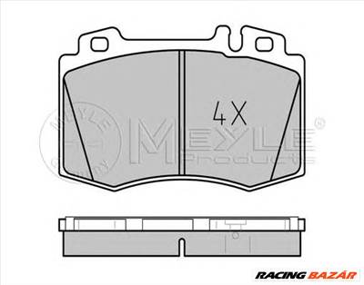 MEYLE 025 232 7117/PD - fékbetét MERCEDES-BENZ