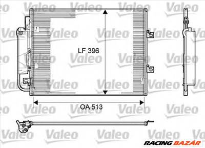 VALEO 814061 - klíma kondenzátor RENAULT