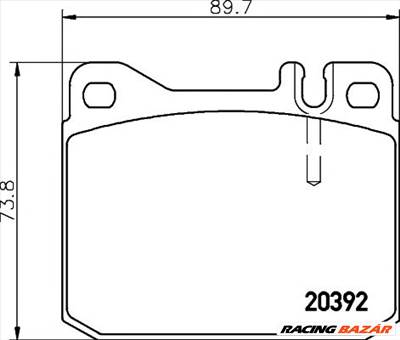 TEXTAR 2039204 - fékbetét MERCEDES-BENZ