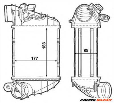 NRF 30799 - töltőlevegőhűtő AUDI
