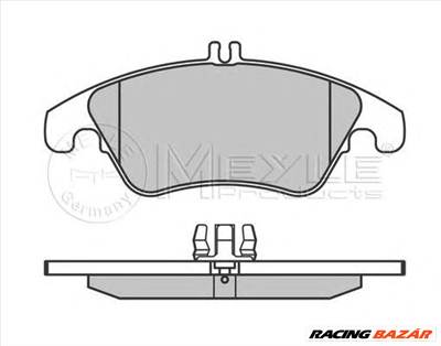 MEYLE 025 243 1019/PD - fékbetét MERCEDES-BENZ MERCEDES-BENZ (BBDC)