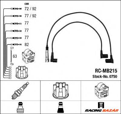 NGK 0750 - gyújtókábel szett MERCEDES-BENZ