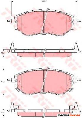 TRW GDB3372 - fékbetét SUBARU
