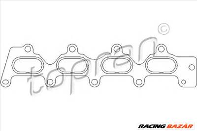 TOPRAN 700 578 - szívókönyök tömítés DACIA RENAULT