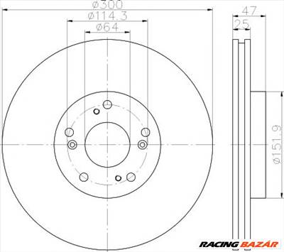 TEXTAR 92177903 - féktárcsa HONDA HONDA (DONGFENG)