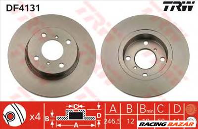 TRW DF4131 - féktárcsa MERCEDES-BENZ OPEL SUZUKI VAUXHALL