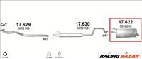 Kipufogódob, hátsó, Opel Meriva A, 1.6, 2003-2010.07