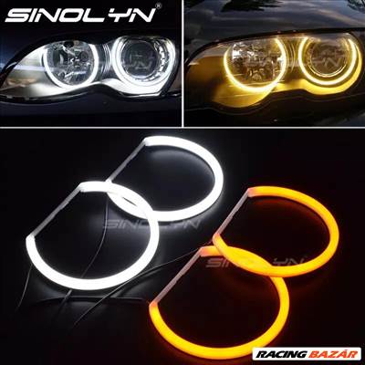 BMW Angel Eyes Dual Color Opál Led, menetfény E36 E38 E39 E46 E46 xenon lámás / E36, E38, E39, halogén és xenon lámpa