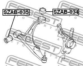 FEBEST SZAB-034 - Lengőkar szilent SUZUKI SUZUKI (CHANGAN) SUZUKI MOTORCYCLES