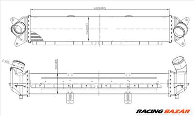 NRF 309060 - töltőlevegő-hűtő HYUNDAI KIA