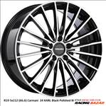 R19 5x112 (66.6) Carmani  24 KARL Black Polished 8J ET43  19" új alufelnik