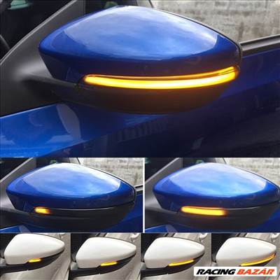 VW Volkswagen Passat B7 CC Scirocco EOS Jetta dinamikus LED - LEDES Tükör Index futófényes tükörindex 3C8949101 3C8949101A✔️