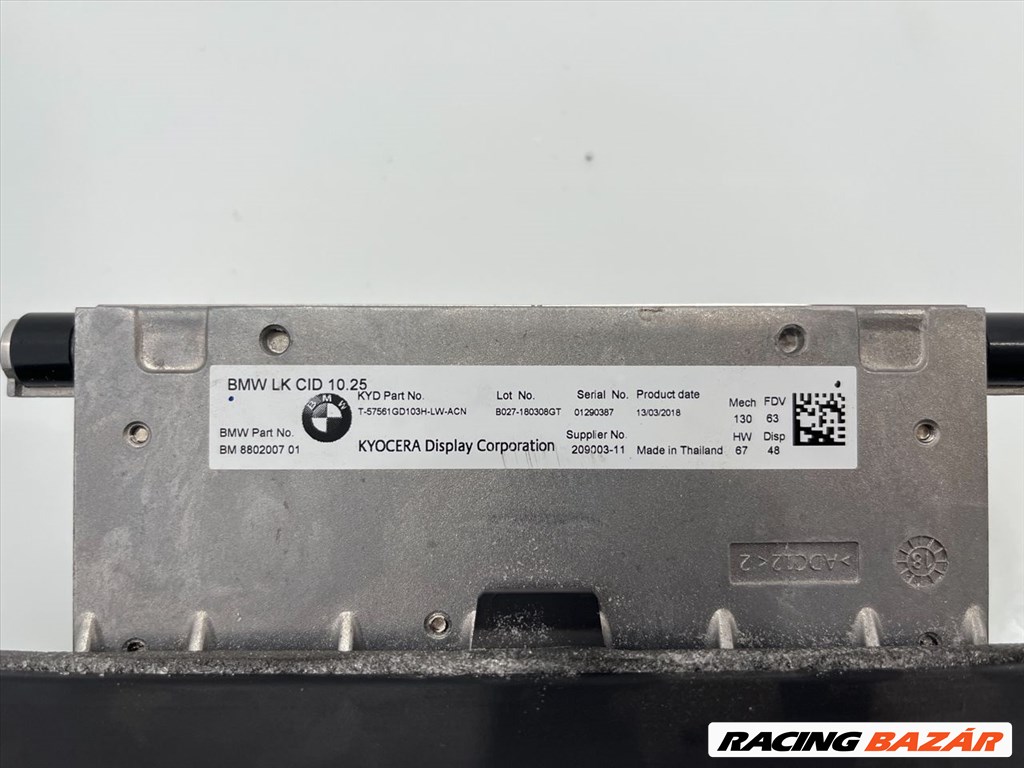 BMW X3 X4 X5 G01 G02 G05 NBT Evo HU navigációs képernyő 65509826392 8802007 4. kép