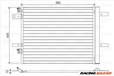 VALEO 822564 - klíma kondenzátor CITROËN OPEL PEUGEOT VAUXHALL