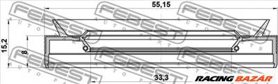 FEBEST 95PEY-35550815C - Féltengely szimmering MITSUBISHI