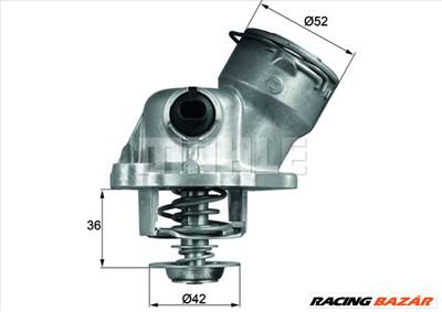 MAHLE TM 29 100D - termosztát, hűtőfolyadék MERCEDES-BENZ