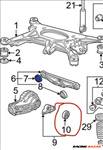 Audi A8/S8 D2 eredeti difi tartó oldalsó szilent 4d0599381e