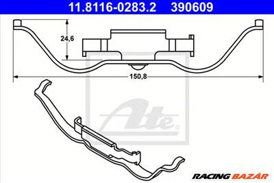 ATE 11.8116-0283.2 - Rugó, féknyereg LAND ROVER