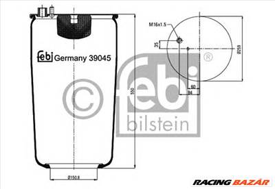 FEBI BILSTEIN 39045 - Légrugó rugótömb ERF MAN