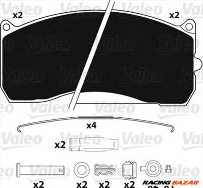 VALEO 882210 - fékbetét MAN MERCEDES-BENZ