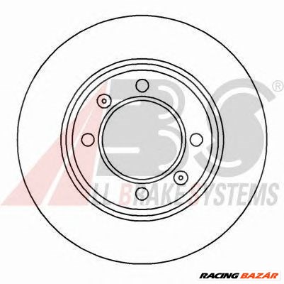 A.B.S. 15008 - féktárcsa ALFA ROMEO 1. kép