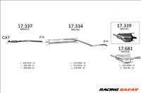 Edex 17-339 kipufogó hátsó dob