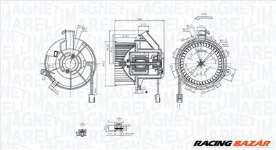 MAGNETI MARELLI 069412290010 - Utastér-ventilátor MERCEDES-BENZ