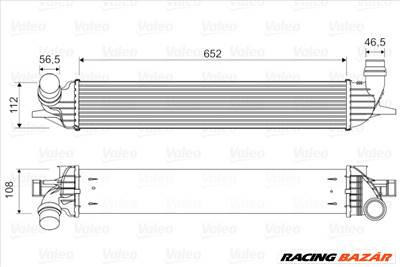 VALEO 818330 - töltőlevegő-hűtő RENAULT