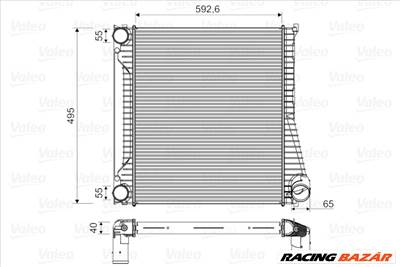 VALEO 818346 - töltőlevegő-hűtő LAND ROVER
