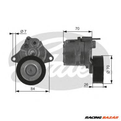 GATES T38415 - hosszbordásszíj feszítőgörgő DODGE JEEP MERCEDES-BENZ MERCEDES-BENZ (FJDA)