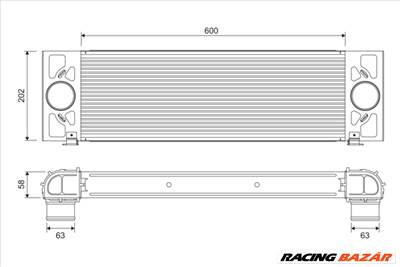 VALEO 818376 - töltőlevegő-hűtő FORD