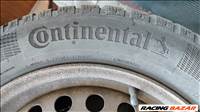 205/55  R16 leharcolt lemezfelni, rajta használt Continental téli gumi 