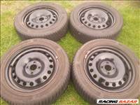  4x100 lyukosztású 16" Renault lemezfelni, rajta 205/55 Hankook téli gumi