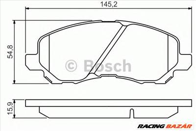 BOSCH 0 986 495 253 - fékbetét CHRYSLER CITROËN LANCIA MITSUBISHI PEUGEOT