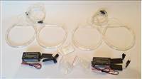 BMW E36 E38 E39 E46 projektoros 131mm CCFL fénycsöves fehér angel eye 