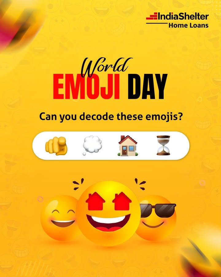 Can you crack the emoji code? Drop your guess below!👇🧠 

#WorldEmojiDay #IndiaShelter #GuessTheWord #emojicode