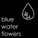 blue water flowers - logo