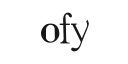 OFY - logo