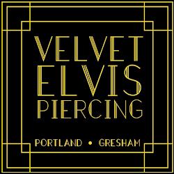 Velvetelvispiercing - logo