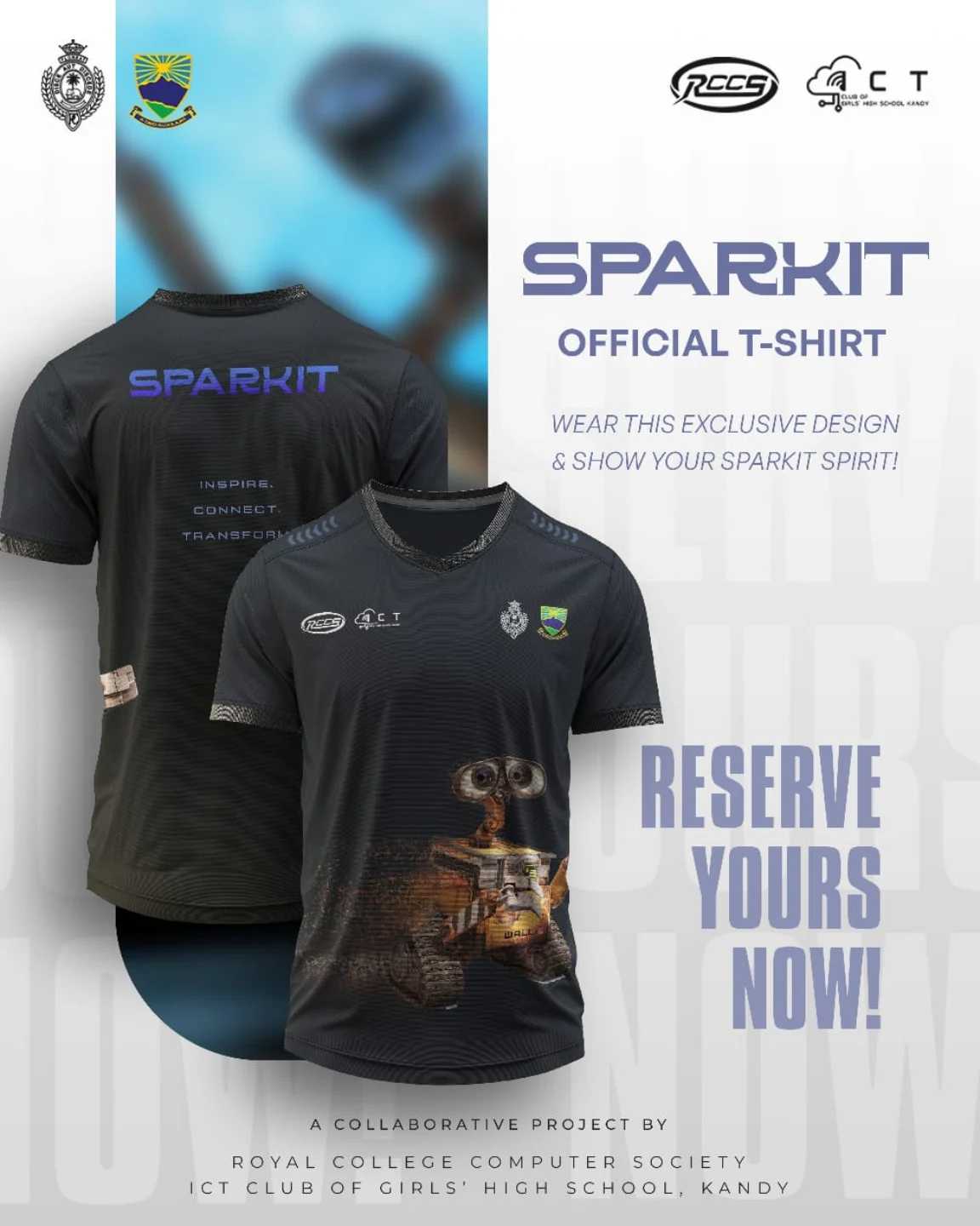 Join the SPARKIT'25 movement and rep your team spirit with the official T-shirt. This unique design 