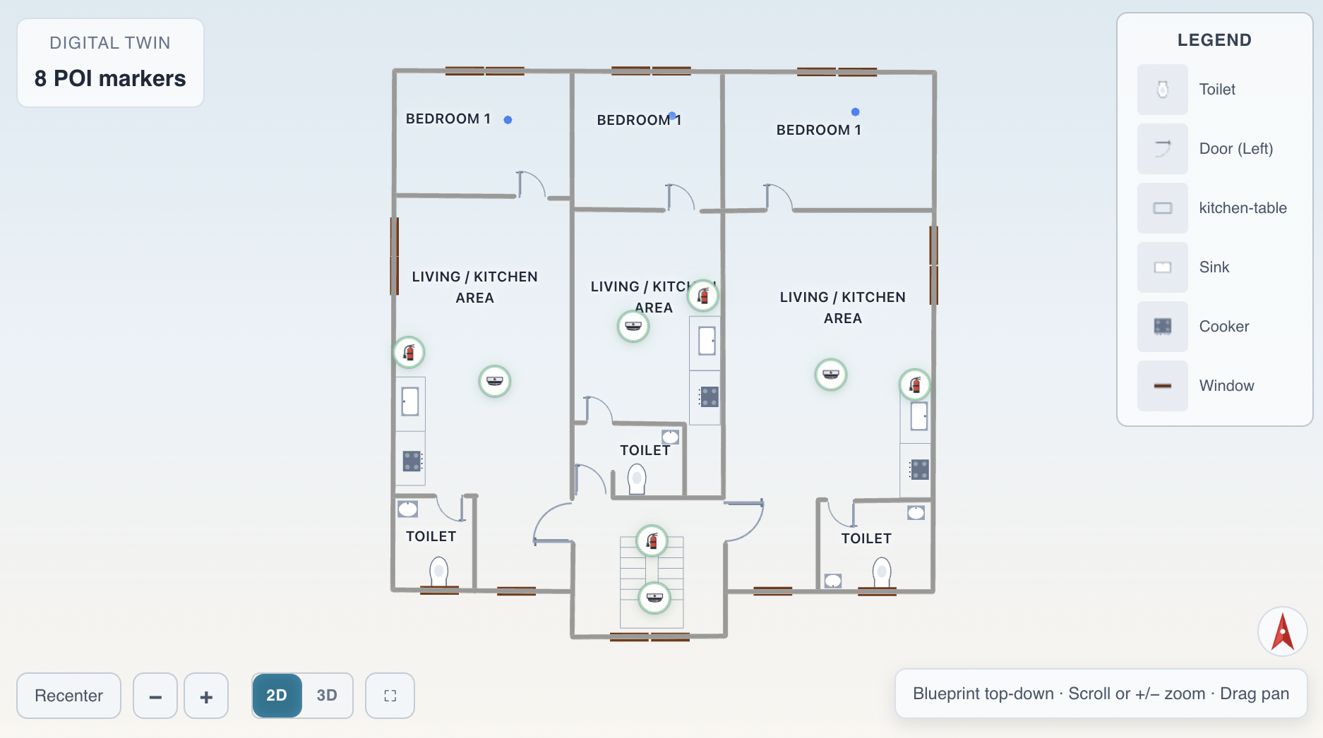 2D Blueprint View