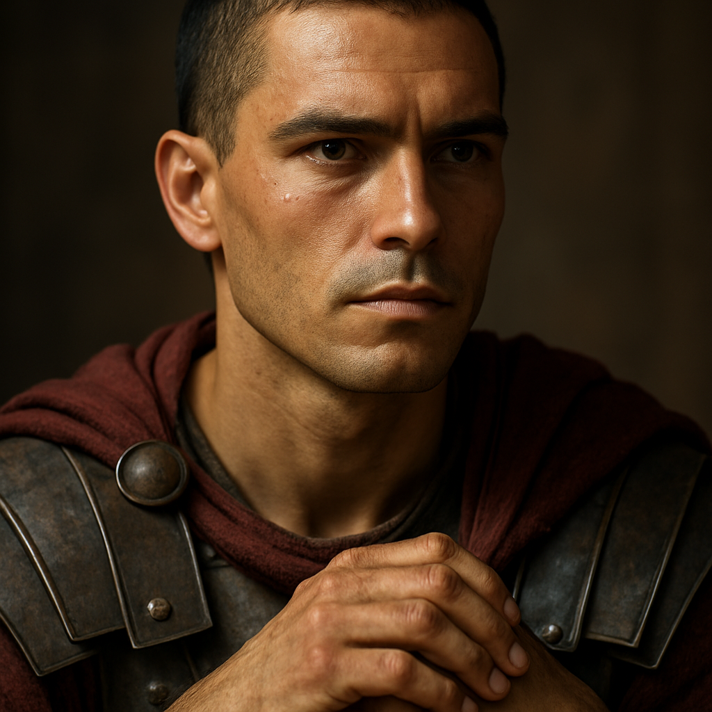 Strato from Julius Caesar — AI character portrait