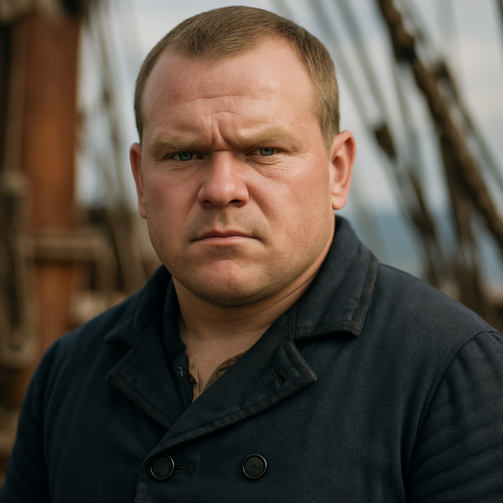 Flask from Moby-Dick — AI character portrait