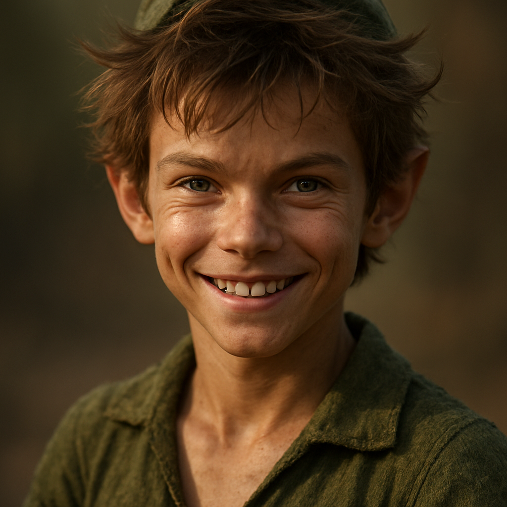 Peter Pan, Peter Pan character portrait