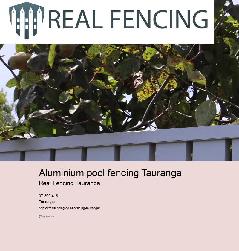 Aluminium pool fencing Tauranga